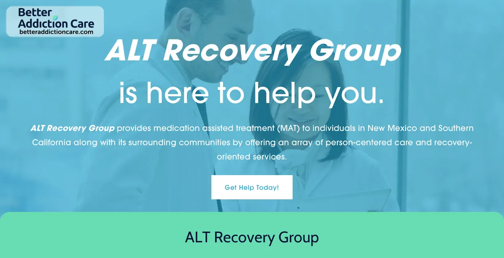 ALT Recovery Group 1141 Mall Drive 1 ALT Recovery Group 1141 Mall Drive 1