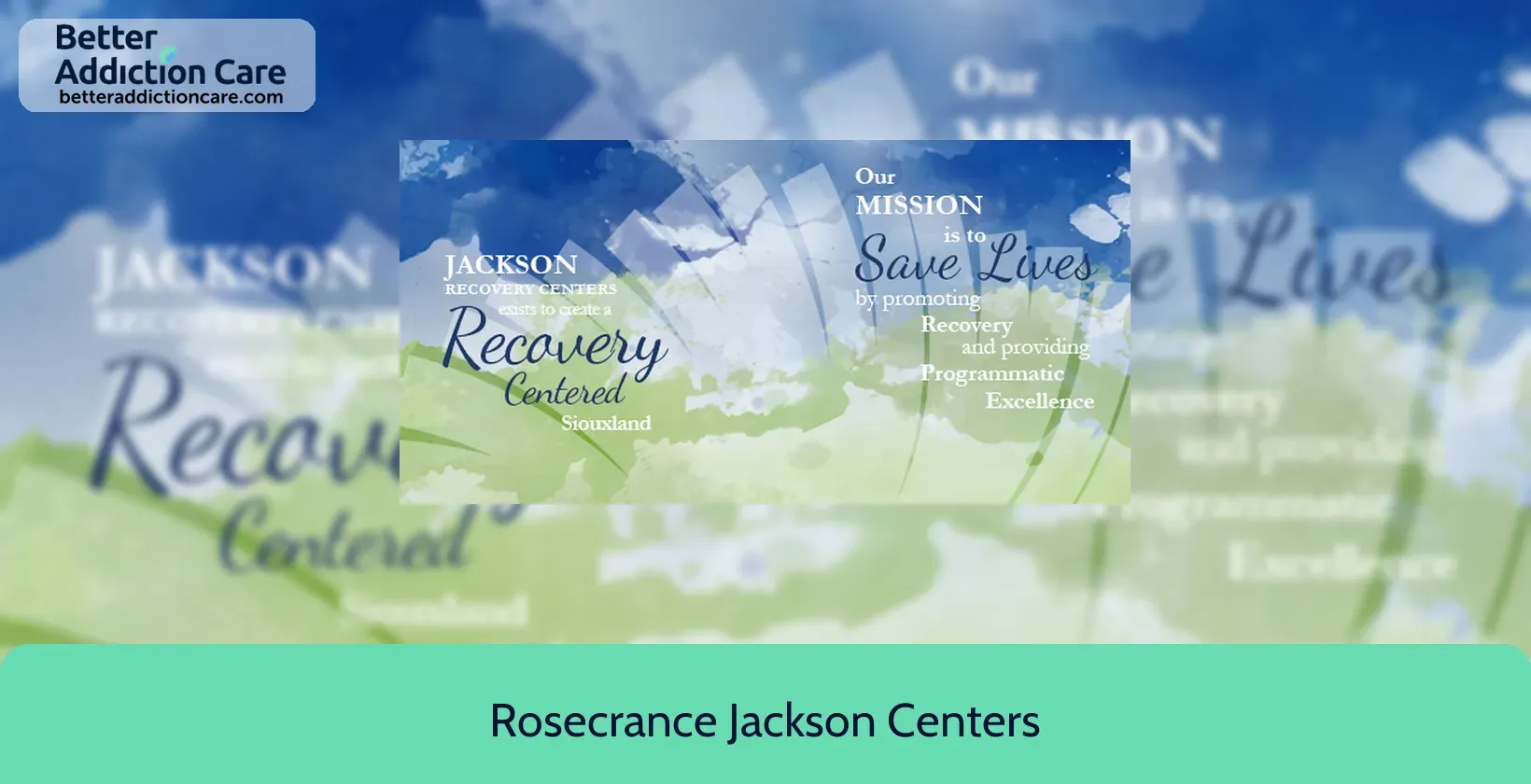 Rosecrance Jackson Centers 800 5th Street 1 Rosecrance Jackson Centers 800 5th Street 1